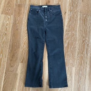 Madewell vintage black Cali demi boot cut jeans
